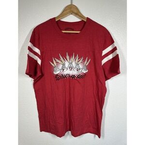 Looney Tunes Shirt Mens XL Bugs Bunny What's Up Doc Graphic Tee Striped Retro